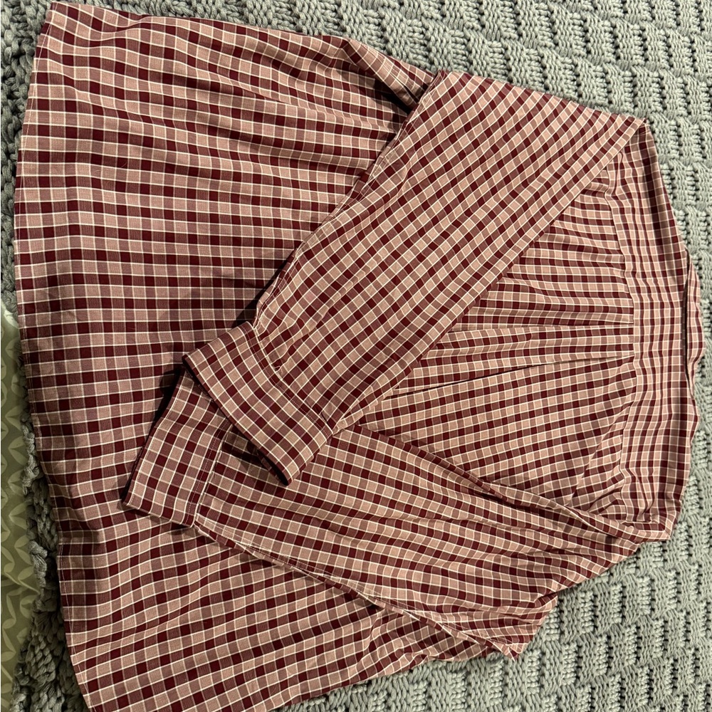 FSU Cutter & Buck Maroon Checkered Button Down Shirt - Picture 4 of 5